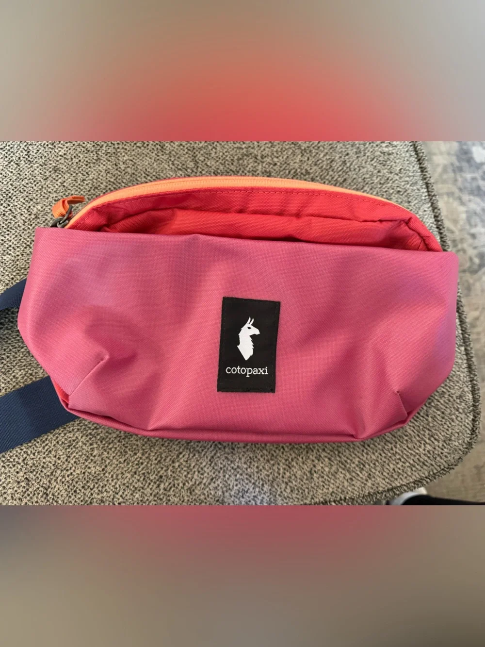 NWOT cotopaxi pink sling belt bag with coral zipper - Picture 1 of 4